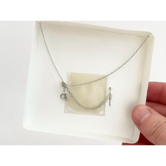 Swarovski Stone Sterling Silver 925 Vintage Earring Necklace Set - NIB - Picture 5 of 9